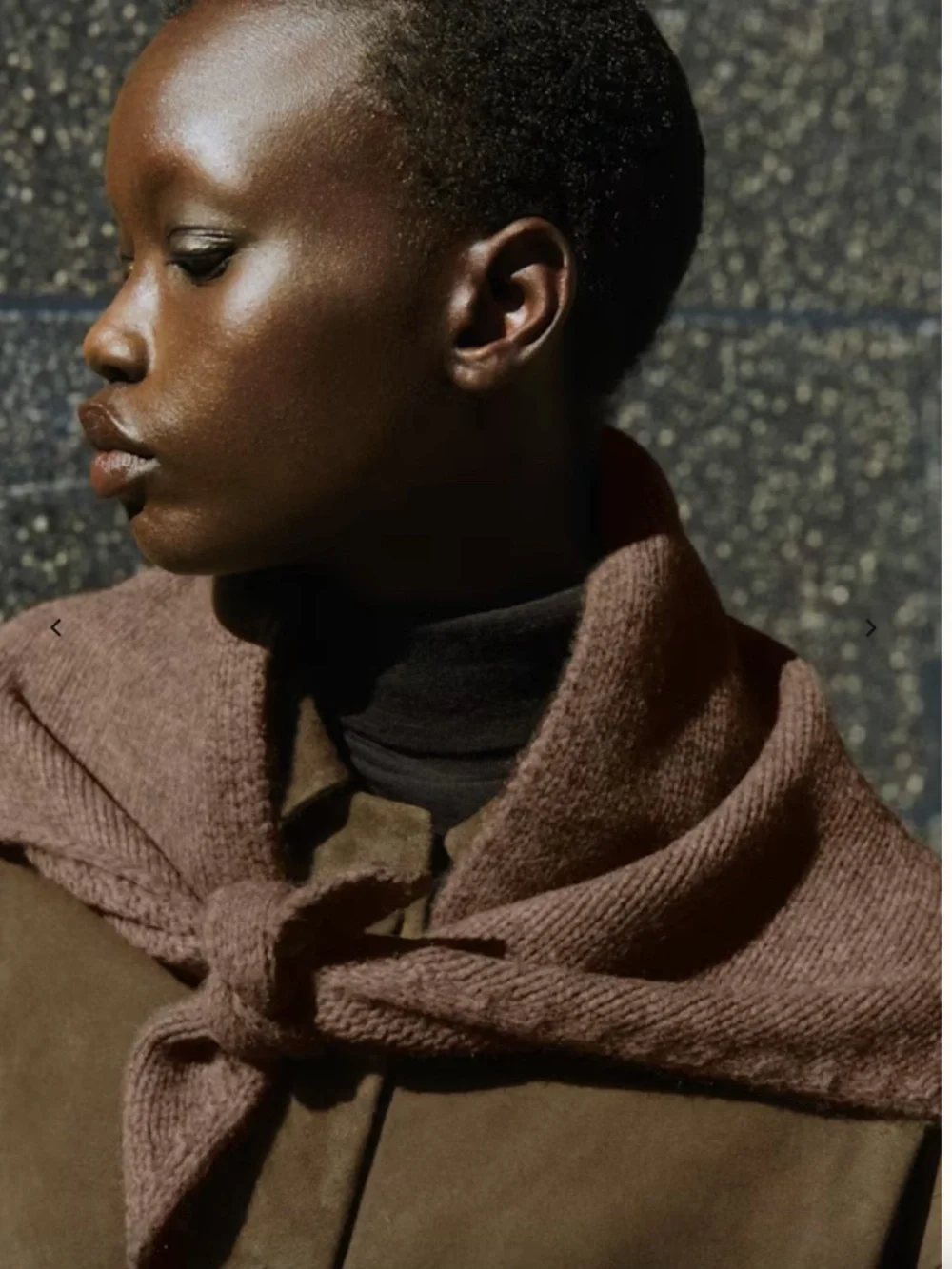 Sezane | Scarf | Eli Scarf | Dark Taupe
